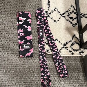 Pink and Black Dank Lifting Straps